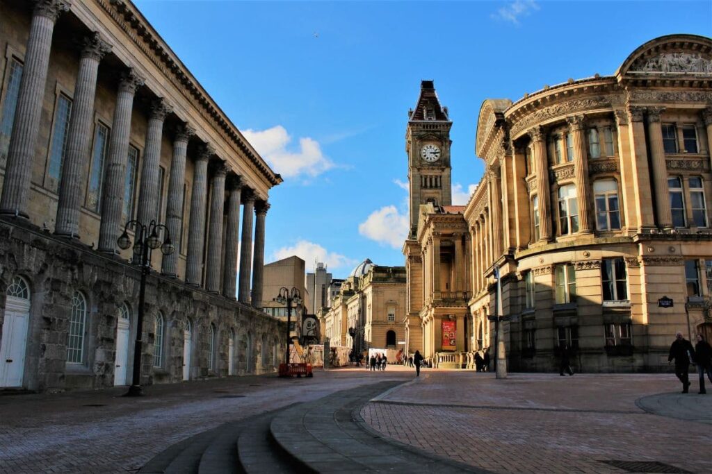 Chamberlain Square and Town Hall in Birmingham City Centre, served by Asif Kola Realty® - Estate Agent in Birmingham City Centre.
